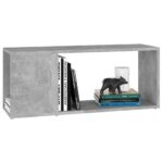 Meuble TV Gris béton 80x24x32 cm Bois d'ingénierie – Image 2