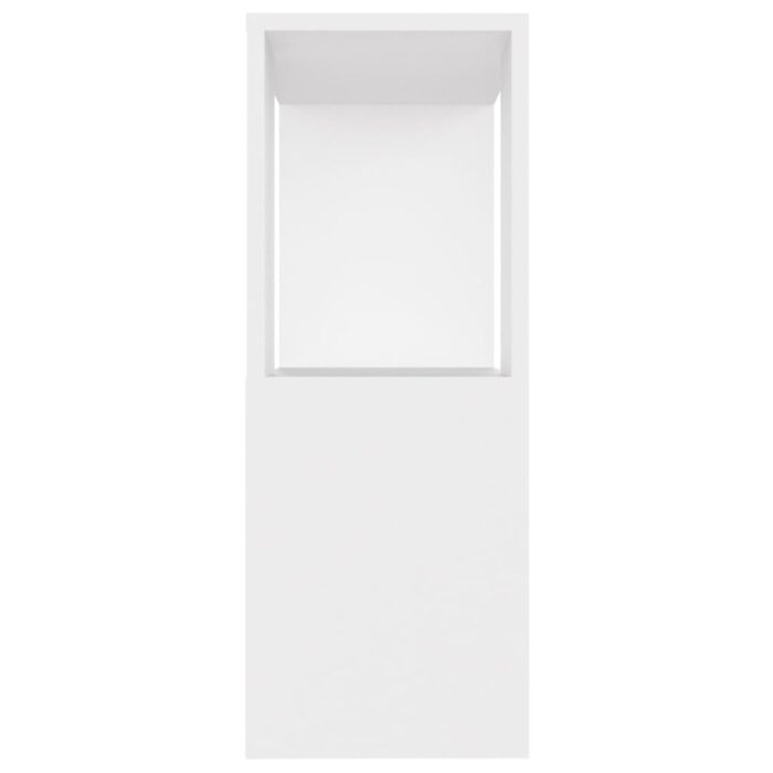 Meuble TV Blanc 80x24x63 cm Bois d'ingénierie – Image 4