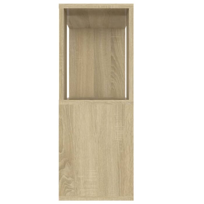 Meuble TV Chêne sonoma 80x24x63 cm Bois d'ingénierie – Image 4
