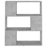 Bibliothèque/Séparateur de pièce Gris béton 80x24x94 cm – Image 3
