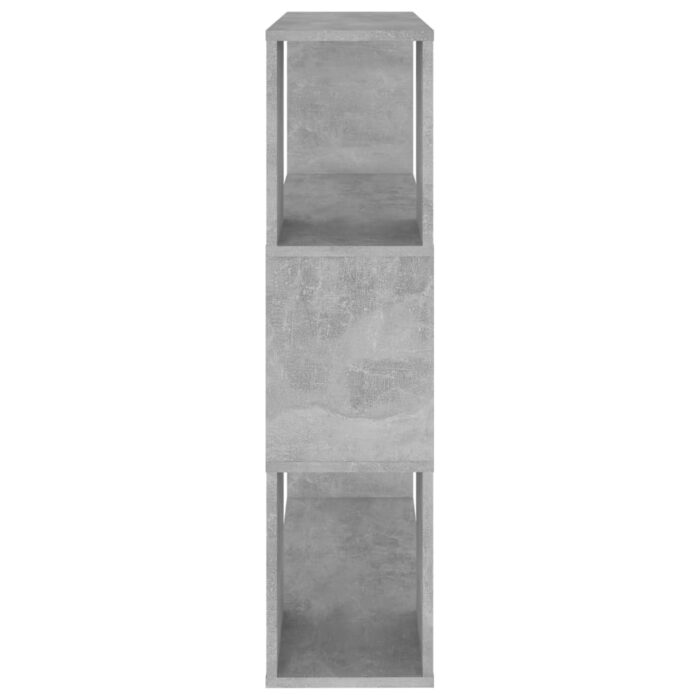Bibliothèque/Séparateur de pièce Gris béton 80x24x94 cm – Image 4