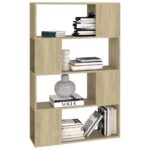 Bibliothèque/Séparateur de pièce Chêne Sonoma 80x24x124,5 cm – Image 2