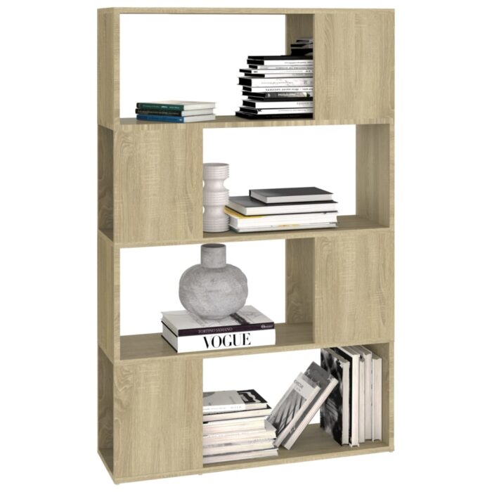 Bibliothèque/Séparateur de pièce Chêne Sonoma 80x24x124,5 cm – Image 2
