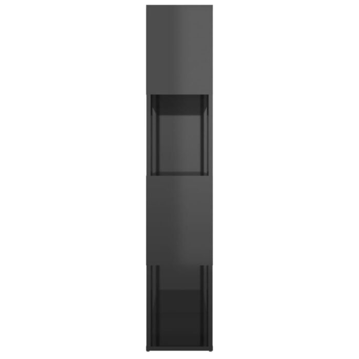 Bibliothèque/Séparateur de pièce Gris brillant 80x24x124,5 cm – Image 4