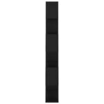 Bibliothèque/Séparateur de pièce Noir Bois d'ingénierie – Image 4