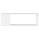 Meuble TV Blanc 100x24x32 cm Bois d'ingénierie – Image 2