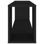 Meuble TV Noir 100x24x32 cm Bois d'ingénierie – Image 3