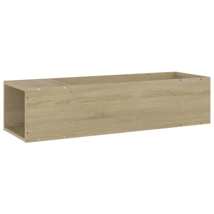 Meuble TV Chêne sonoma 100x24x32 cm Bois d'ingénierie – Image 4