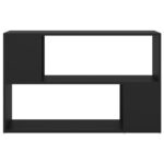 Bibliothèque Noir 100x24x63 cm Bois d'ingénierie – Image 3