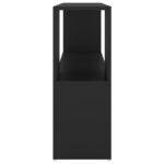 Bibliothèque Noir 100x24x63 cm Bois d'ingénierie – Image 4