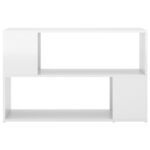 Bibliothèque Blanc brillant 100x24x63 cm Bois d'ingénierie – Image 3