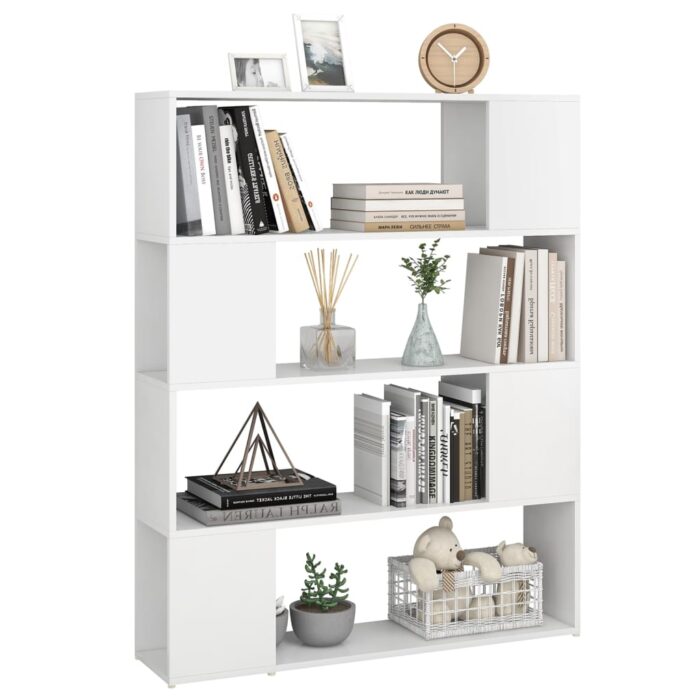 Bibliothèque/Séparateur de pièce Blanc 100x24x124 cm – Image 2