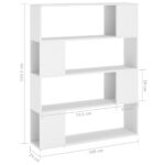 Bibliothèque/Séparateur de pièce Blanc 100x24x124 cm – Image 5