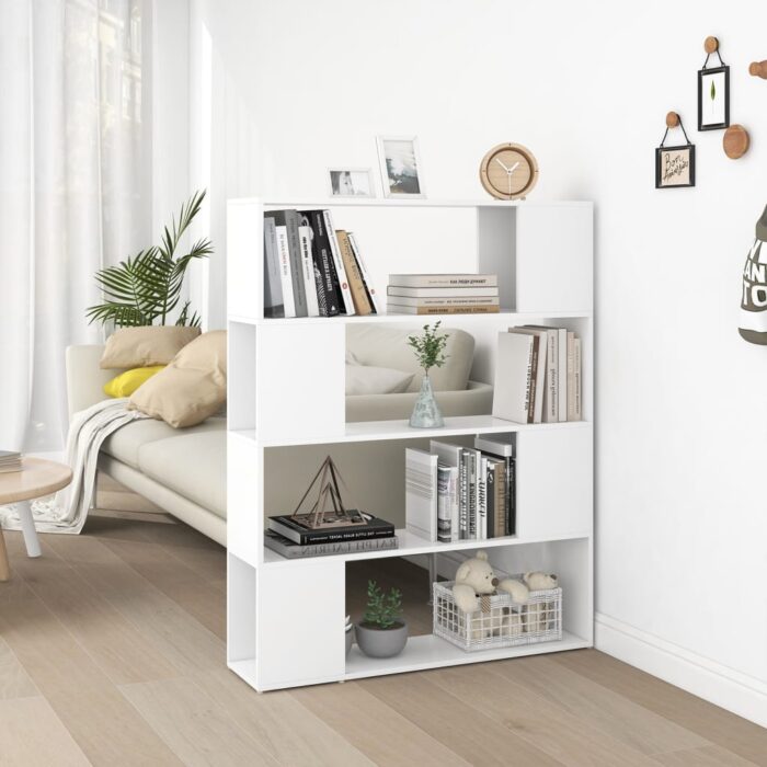 Bibliothèque/Séparateur de pièce Blanc 100x24x124 cm – Image 1
