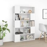Bibliothèque Séparateur de pièce Blanc Bois d'ingénierie – Image 2