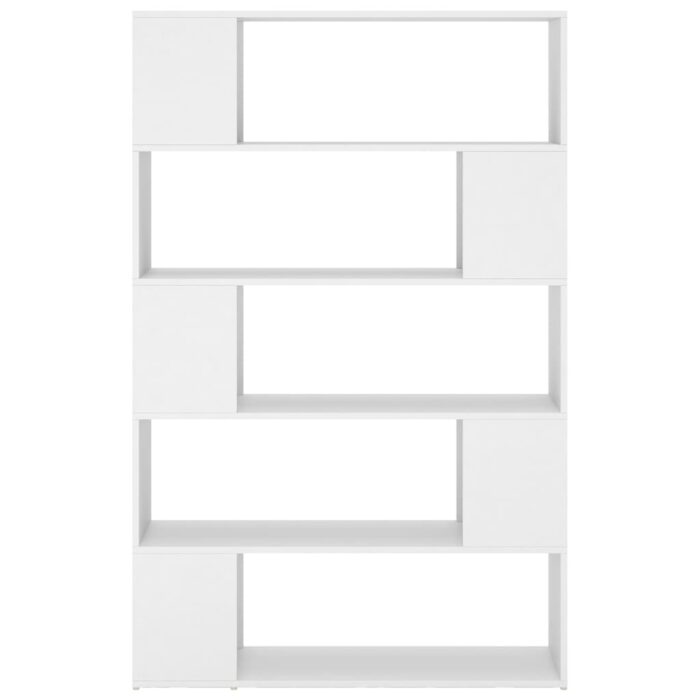Bibliothèque Séparateur de pièce Blanc Bois d'ingénierie – Image 3