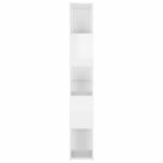 Bibliothèque séparateur de pièce blanc brillant bois ingénierie – Image 2