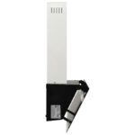 Hotte murale 60 cm Acier et verre trempé Noir – Image 3