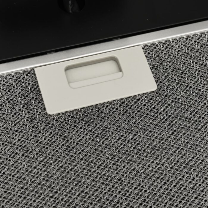 Hotte murale 60 cm Acier et verre trempé Noir – Image 6