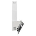Hotte murale 90 cm Acier et verre trempé Blanc – Image 3