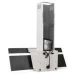 Hotte murale 90 cm Acier et verre trempé Blanc – Image 4