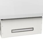 Hotte murale 90 cm Acier et verre trempé Blanc – Image 5