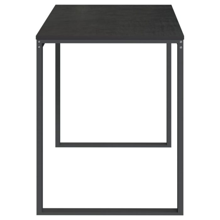 Bureau d'ordinateur Noir 110x60x73 cm Bois d’ingénierie – Image 3