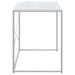 Bureau d'ordinateur Blanc 110x60x70 cm Bois d'ingénierie – Image 2