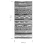 Tapis d'extérieur ARAKIL Noir 80x150 cm PP – Image 5