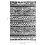 Tapis d'extérieur ARAKIL Noir 190x290 cm PP – Image 5