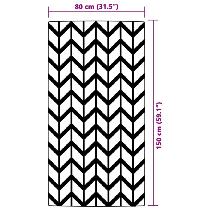 Tapis d'extérieur ARAKIL gris 80 x 150 cm PP – Image 4