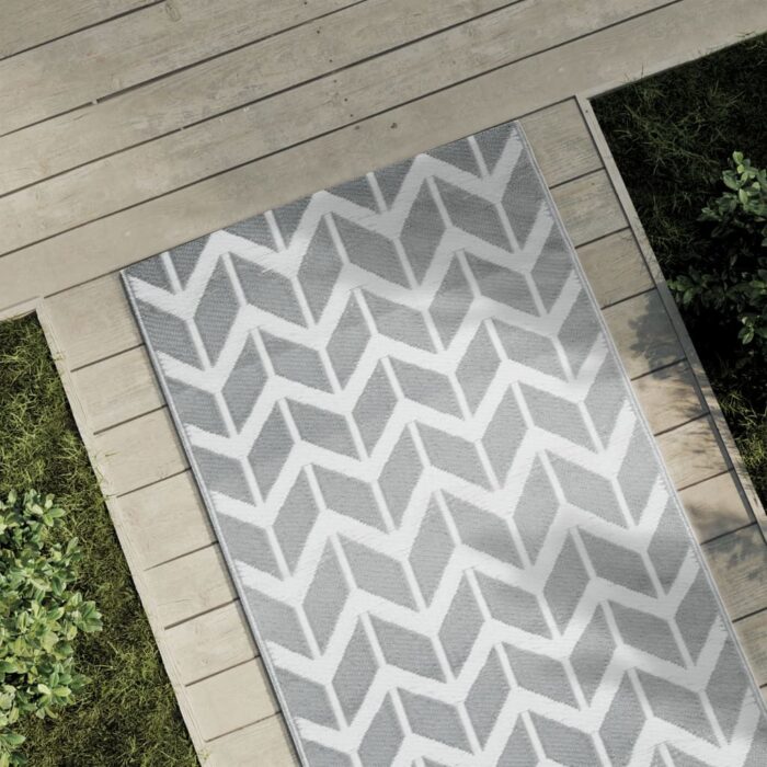 Tapis d'extérieur ARAKIL gris 80 x 150 cm PP – Image 1