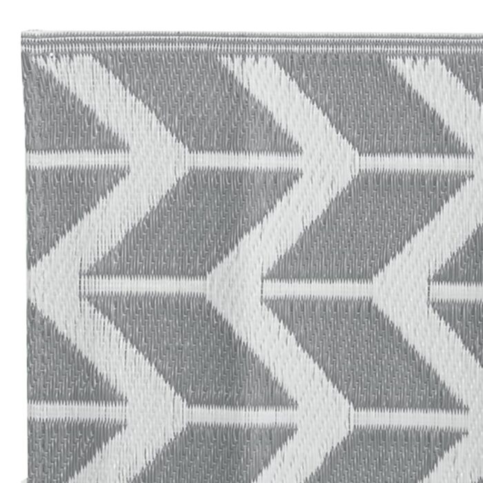 Tapis d'extérieur ARAKIL gris 140 x 200 cm PP – Image 2