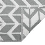 Tapis d'extérieur ARAKIL gris 140 x 200 cm PP – Image 3