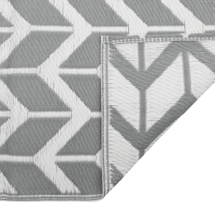 Tapis d'extérieur ARAKIL gris 140 x 200 cm PP – Image 3