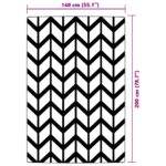 Tapis d'extérieur ARAKIL gris 140 x 200 cm PP – Image 4