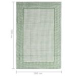 Tapis d'extérieur ARAKIL vert 160 x 230 cm PP – Image 5
