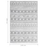 Tapis d'extérieur ARAKIL Gris 140x200 cm PP – Image 5