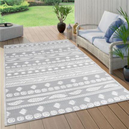 Tapis d'extérieur ARAKIL Gris 140x200 cm PP