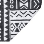 Tapis d'extérieur ARAKIL Noir 160x230 cm PP – Image 2
