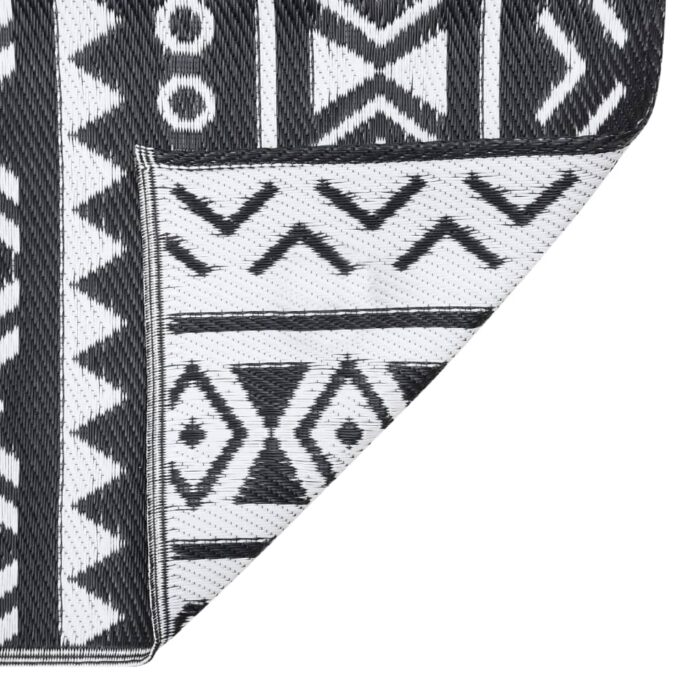 Tapis d'extérieur ARAKIL Noir 160x230 cm PP – Image 2