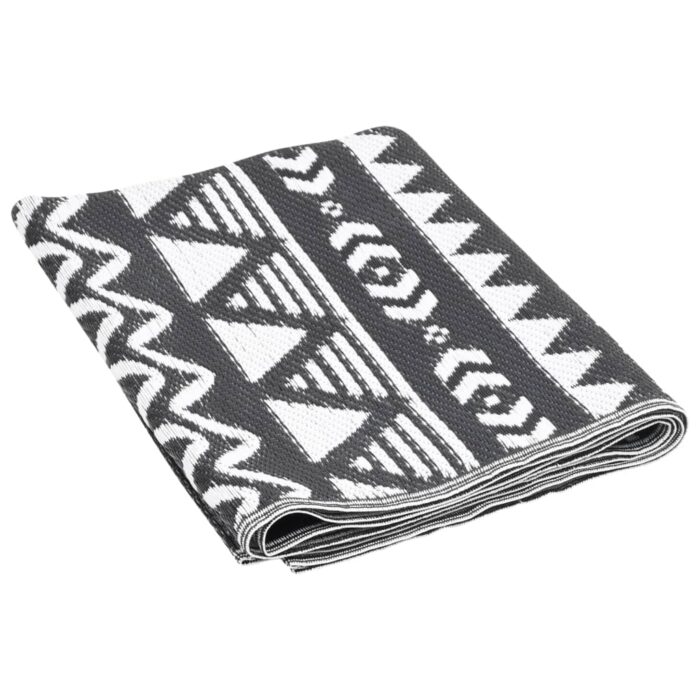 Tapis d'extérieur ARAKIL Noir 160x230 cm PP – Image 3