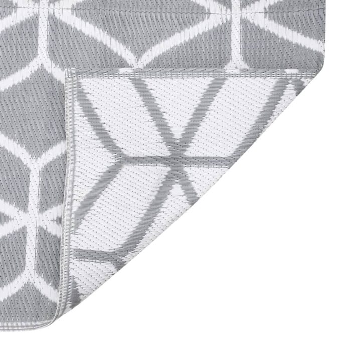 Tapis d'extérieur ARAKIL Gris 140x200 cm PP – Image 2