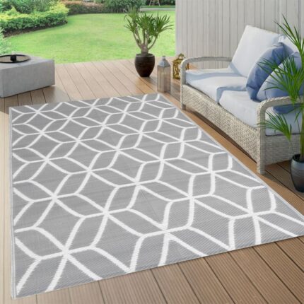 Tapis d'extérieur ARAKIL Gris 140x200 cm PP