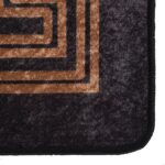 Tapis lavable antidérapant 80x150 cm Noir et doré – Image 5