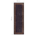 Tapis lavable antidérapant 80x300 cm Noir et doré – Image 6