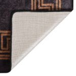 Tapis lavable antidérapant 190x300 cm noir et doré – Image 3