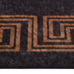 Tapis lavable antidérapant 190x300 cm noir et doré – Image 5