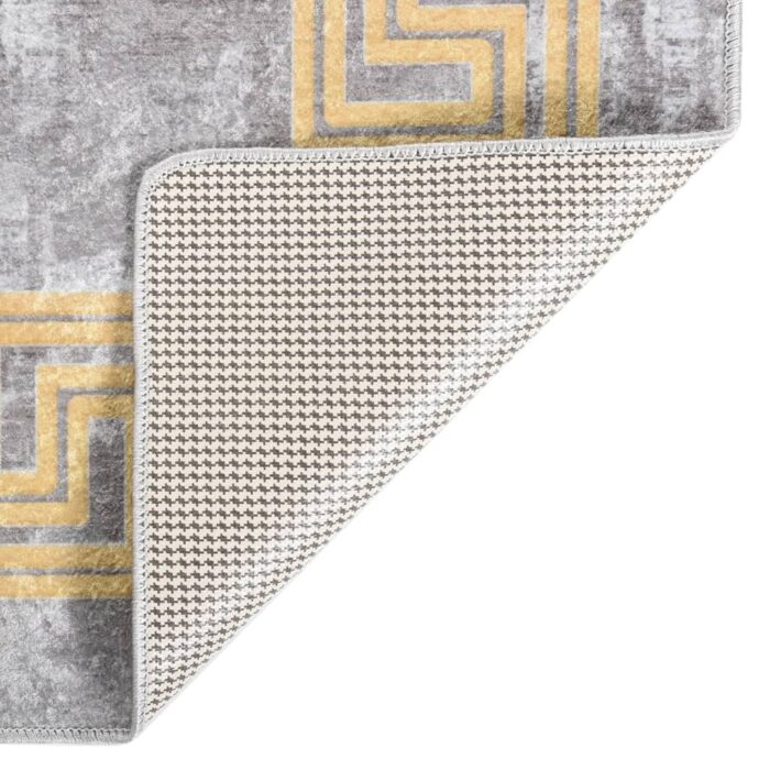 Tapis lavable antidérapant 80x150 cm Gris – Image 3