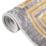 Tapis lavable antidérapant 80x150 cm Gris – Image 4